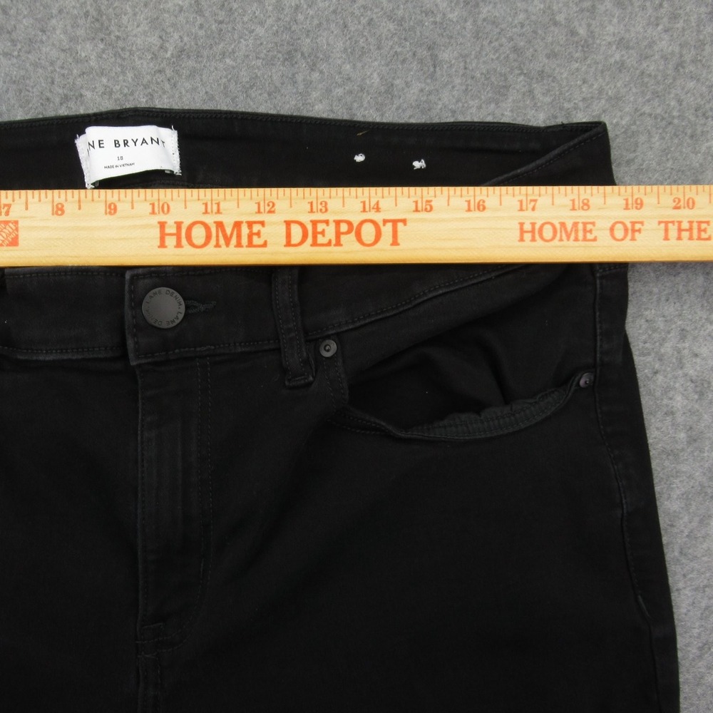 Lane Bryant Women's Black Skinny Mid-Rise Stretch‎ Jeans 18 - Picture 4 of 14
